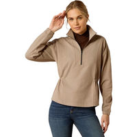 Produktbild von Ariat Ryeland Damen Sweatshirt mit 1/2 Reißverschluss aus Wolle in Beige
