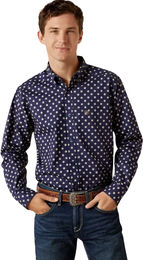 Produktbild von Ariat Sammy Fitted Hemd für Herren in Blau Größe S