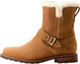 Produktbild von Ariat Savannah Sherpa Reitstiefel Damen aus Leder wasserdicht Winter beige braun