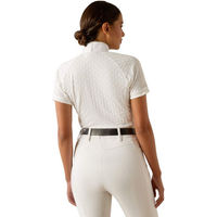 Produktbild von Ariat Showstopper X Show Shirt Turniershirt für Damen in Weiß und Silber Größe XL aus Polyester