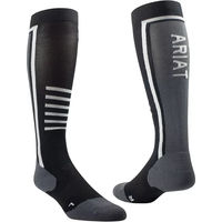 Produktbild von Ariat Slimline Performance Socken Unisex Schwarz Grau Medium