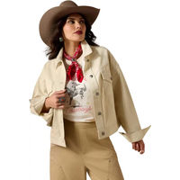 Produktbild von Ariat Solar Damen Jacke aus Baumwoll-Twill in Beige Größe S wasserabweisend