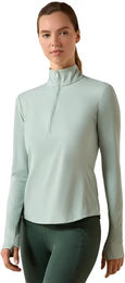 Produktbild von Ariat SolVeil Reitshirt Damen mit halbem Reißverschluss Blau Größe M