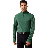 Produktbild von Ariat SolVeil Reitshirt für Herren mit 1/4-Reißverschluss in Grün Größe S