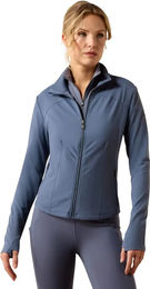 Ariat SolVeil Zip-Hoodie Damen Grau Blau – Bild 1 von 1