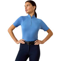 Produktbild von Ariat Soquel Reitshirt Damen mit 1/4 Reißverschluss Blau Sommer Polyester