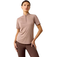 Produktbild von Ariat Soquel Reitshirt Damen Sommer Reittrikot mit 1/4 Reißverschluss aus Polyester in Braun und Beige
