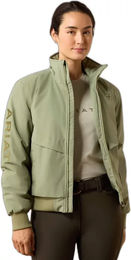 Ariat Stable 2.0 Isolierte Damenjacke mit Reißverschluss Oil Green Größe S – Bild 1 von 1