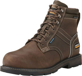 Ariat Stallschuh Groundbreaker 6 Lace Herren Leder Braun Waterproof mit Stahlkappe Größe 48 D – Bild 1 von 5