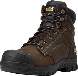 Ariat Stallschuhe Treadfast 6 Zoll für Damen aus Leder mit Stahlkappe und wasserdicht Braun Größe 44 – Bild 1 von 5