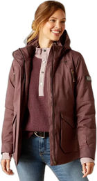 Produktbild von Ariat Sterling Regenjacke für Damen in Lila wasserdicht aus Polyester Größe M