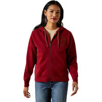Produktbild von Ariat Stitched Kapuzenjacke Fleece Damen Rot Größe M