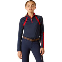 Produktbild von Ariat Sunstopper 3.0 1/4 Zip Baselayer Reitshirt für Kinder Blau XS