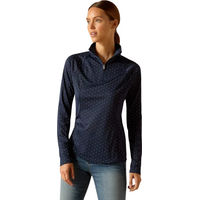 Produktbild von Ariat Sunstopper 3.0 Reitshirt für Damen in Blau Größe M aus Polyester für den Sommer