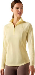 Produktbild von Ariat Sunstopper 3.0 Reitshirt für Damen mit 1/4 Reißverschluss in Gelb