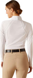 Ariat Sunstopper 3.0 Show Shirt Damen Reitshirt Weiß Polyester Größe M – Bild 1 von 3