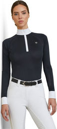 Ariat Sunstopper Pro 2.0 Turniershirt Damen Langarm Navy/Ashton Größe XL – Bild 1 von 1