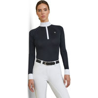 Produktbild von Ariat Sunstopper Pro 2.0 Turniershirt Damen Langarm Navy/Ashton Größe XL