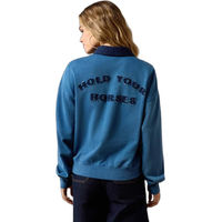 Produktbild von Ariat Sweatshirt Damen Hold Your Horses Blau Baumwolle Größe L