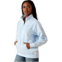 Produktbild von Ariat Sweatshirt Logo 1/2 Zip Fleece Damen Blau Größe S