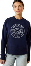 Ariat Sweatshirt Martine Damen Blau Baumwolle Größe M – Bild 1 von 5
