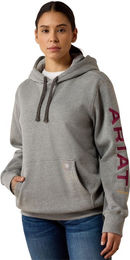 Ariat Sweatshirt Rebar Graphic für Damen in Grau XL wasserabweisend aus Baumwolle – Bild 1 von 2