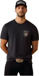 Ariat T-Shirt American Bison für Herren in Grau XL aus Polyester – Bild 1 von 5