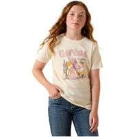 Produktbild von Ariat T-Shirt Cowgirl Vibes für Damen aus Baumwolle in Beige Größe XS