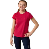 Produktbild von Ariat T-Shirt für Kinder mit Logo in Rosa oder Rot Größe S