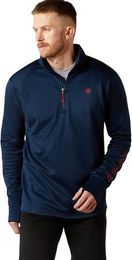 Ariat Team EQ 12 Zip Pullover Herren Blau XL bluesign – Bild 1 von 4
