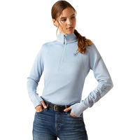Produktbild von Ariat Team EQ Damen Polarfleece 1/2 Zip Pullover Blau Größe M