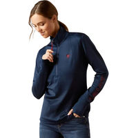 Produktbild von Ariat Team EQ Polarfleece 1/2 Zip Pullover Damen Blau