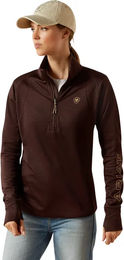 Produktbild von Ariat Team EQ Polarfleece 1/2 Zip Pullover für Damen in Braun Größe S