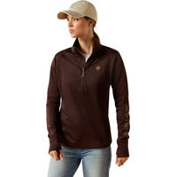 Produktbild von Ariat Team EQ Polarfleece 1/2 Zip Pullover für Damen in Braun Größe S