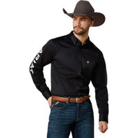 Produktbild von Ariat Team Logo Hemd für Herren aus Baumwolle Schwarz XXL