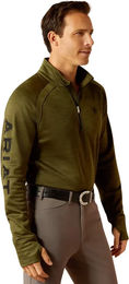Produktbild von Ariat Team Reitunterhemd Pullover für Herren in Grün Größe S