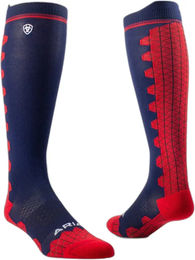 Produktbild von Ariat TEK Devon Performance Reitsocken Damen Blau Größe M