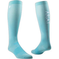 Produktbild von Ariat TEK Essential Performance Reitsocken Damen Ganzjährig Blau Türkis Größe M