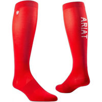 Produktbild von Ariat TEK Essential Performance Reitsocken Damen Rot Größe M Ganzjährig