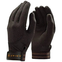 Ariat Tek Grip Handschuhe aus Baumwolle Braun – Bild 1 von 3