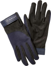 Ariat Tek Grip Reithandschuhe aus Kunstleder Blau Größe 7 Unisex – Bild 1 von 4