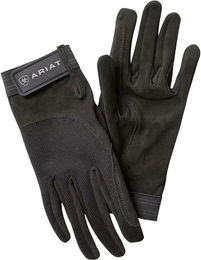 Ariat Tek Grip Reithandschuhe aus Kunstleder Schwarz Größe 8 Unisex – Bild 1 von 2