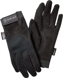 Ariat Tek Grip Winterreithandschuhe für Damen und Herren wasserabweisend Schwarz 6.5 Inch – Bild 1 von 3