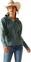 Ariat Tek Hoodie 1/2 Zip Damen North Atlantic Größe XL – Bild 1 von 1