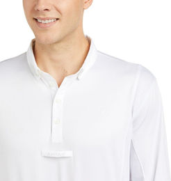 Produktbild von Ariat Tek LS Turniershirt Herren Langarm Weiß Größe S