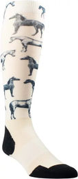 Produktbild von Ariat TEK Slim Printed Reitsocken Damen Beige Größe M