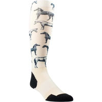 Produktbild von Ariat TEK Slim Printed Reitsocken Damen Beige Größe M