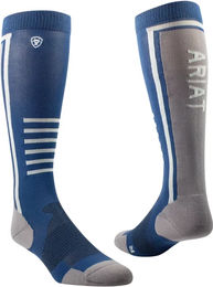 Ariat TEK Slimline Performance Reitsocken für Herren in Blau – Bild 1 von 1