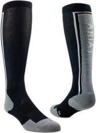 Ariat Tek Slimline Performance Winter Socken Unisex Schwarz – Bild 1 von 2