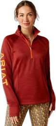 Ariat Tek Team Sweatshirt für Damen mit halbem Reißverschluss zum Reiten – Bild 1 von 1